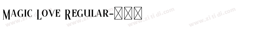 Magic Love Regular字体转换